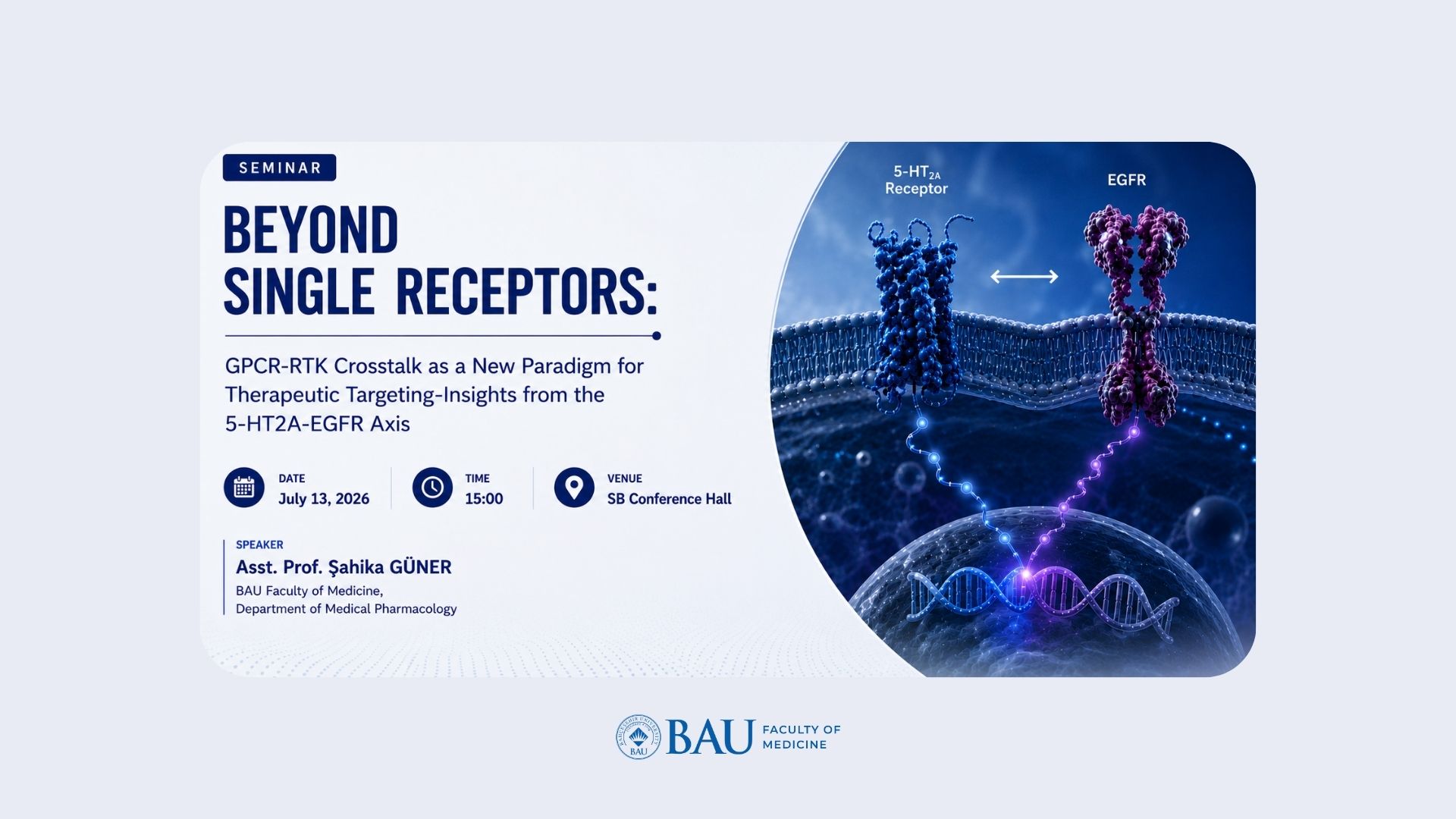 Tek Reseptörlerin Ötesinde: Terapötik Hedeflemede Yeni Bir Paradigma Olarak GPCR–RTK Çapraz Sinyalleşmesi – 5-HT2A–EGFR Ekseninden Elde Edilen Bulgular